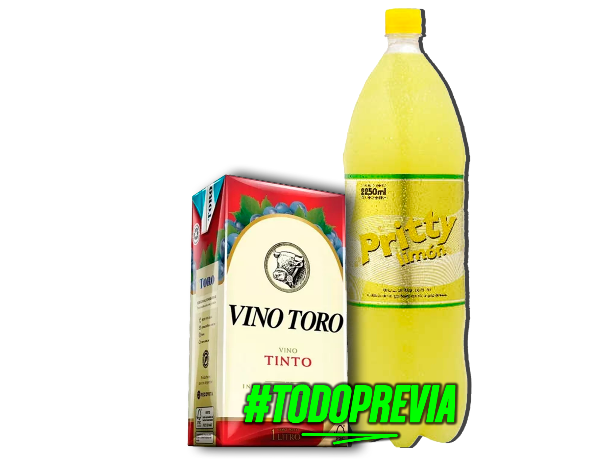 TORO TINTO + PRITTY 2,25LT