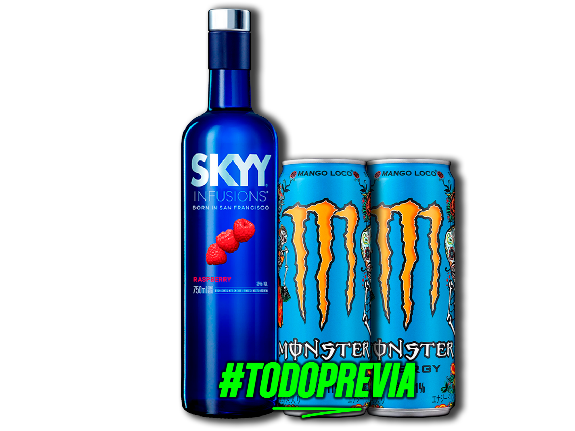 SKYY + 2 MONSTER