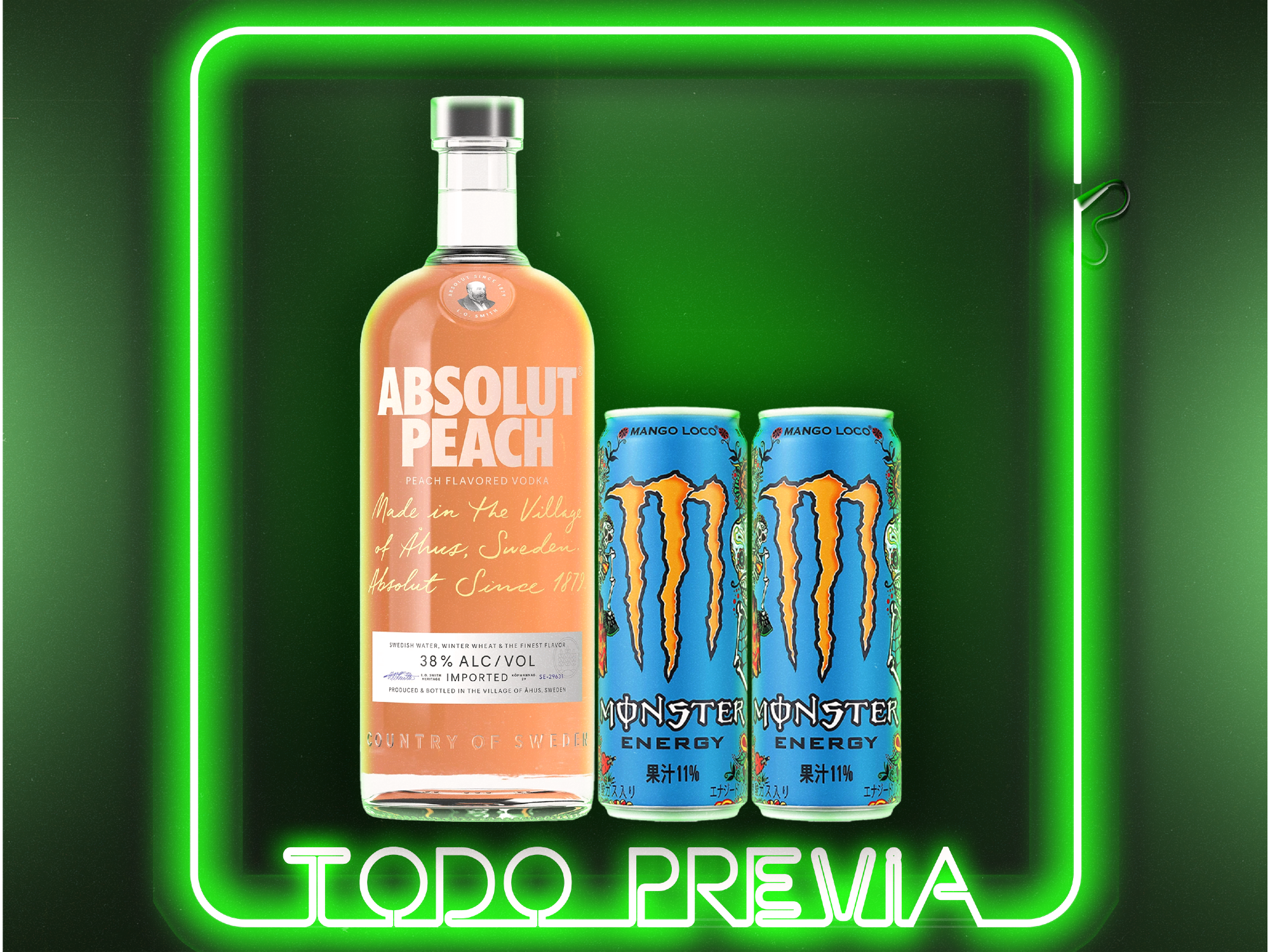 ABSOLUT + 2 MONSTER