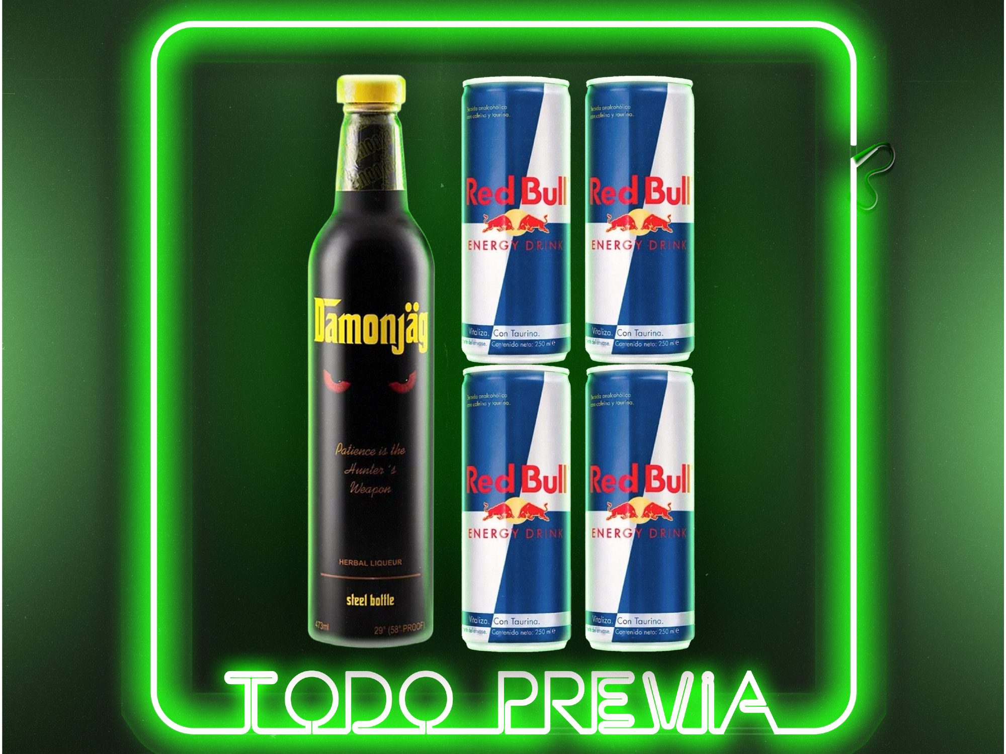 DAMONJAG 473ML + 2 REDBULL 250ML