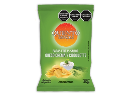 Papas Quento Queso Crema y Ciboulette 90G