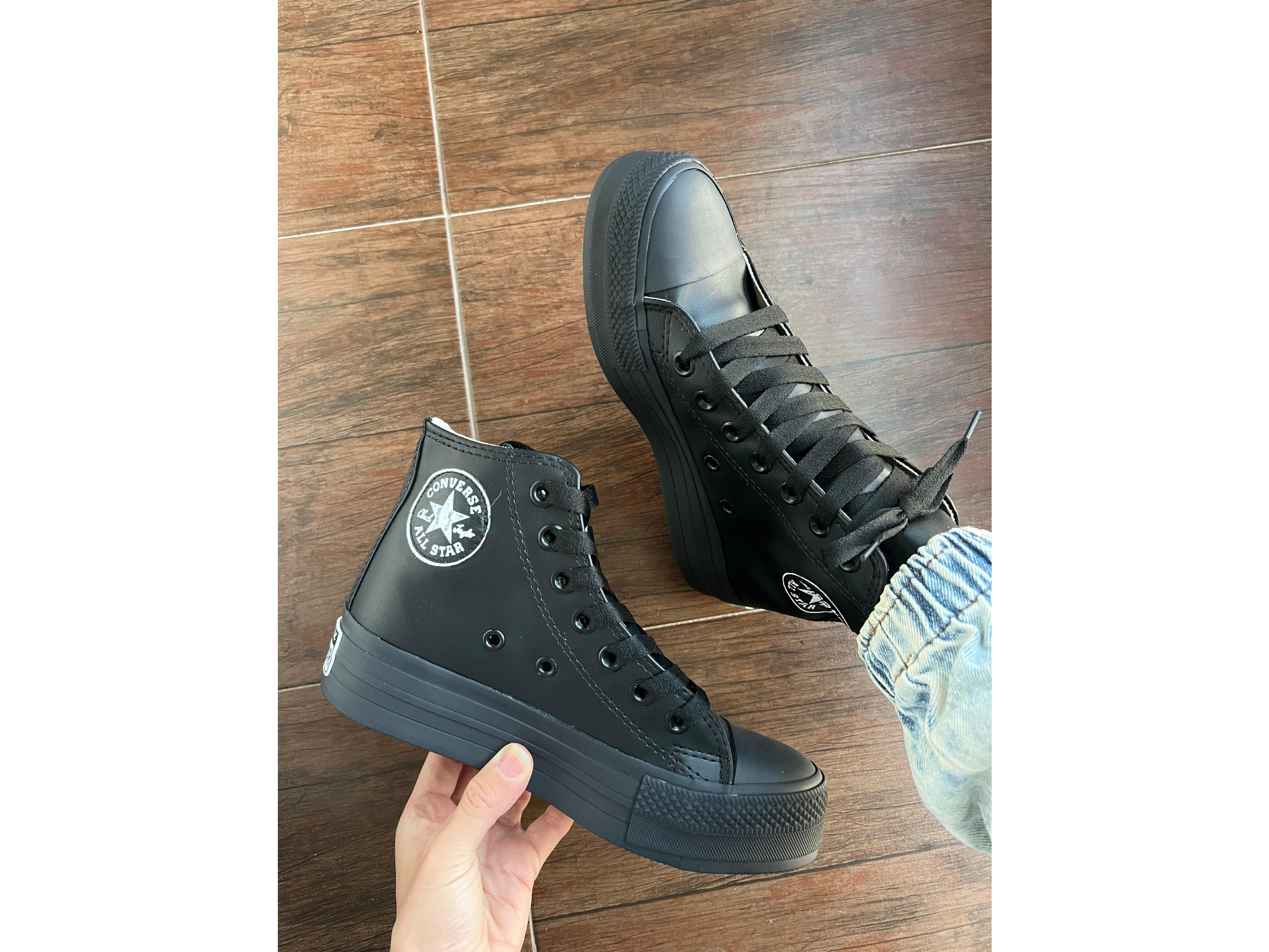 bota alta pu black