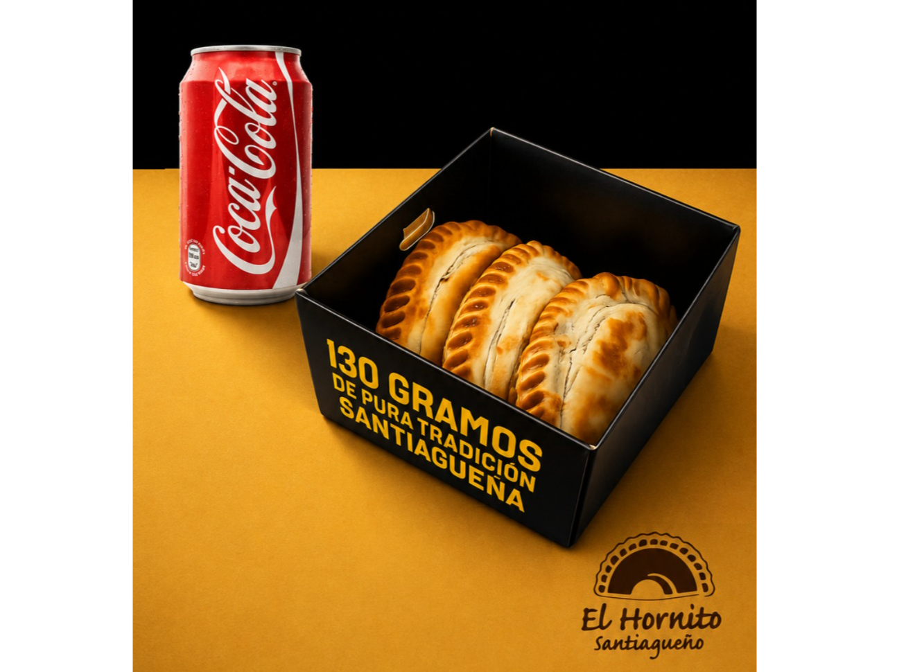 3 EMPANADAS XL + LATA DE GASEOSA