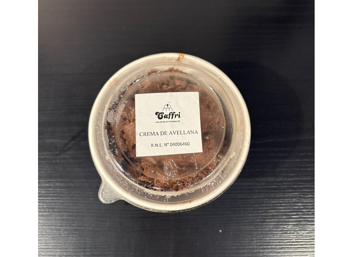 HELADO ARTESANAL CAFFRI CREMA DE AVELLANA 250 GRS