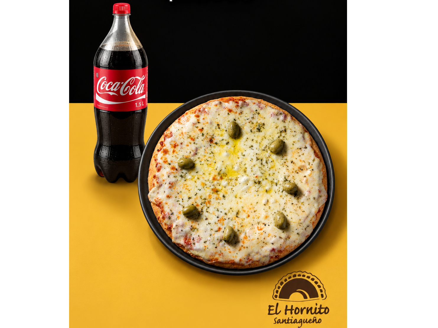 PIZZA 8 PORCIONES + GASEOSA 1.5 LTS