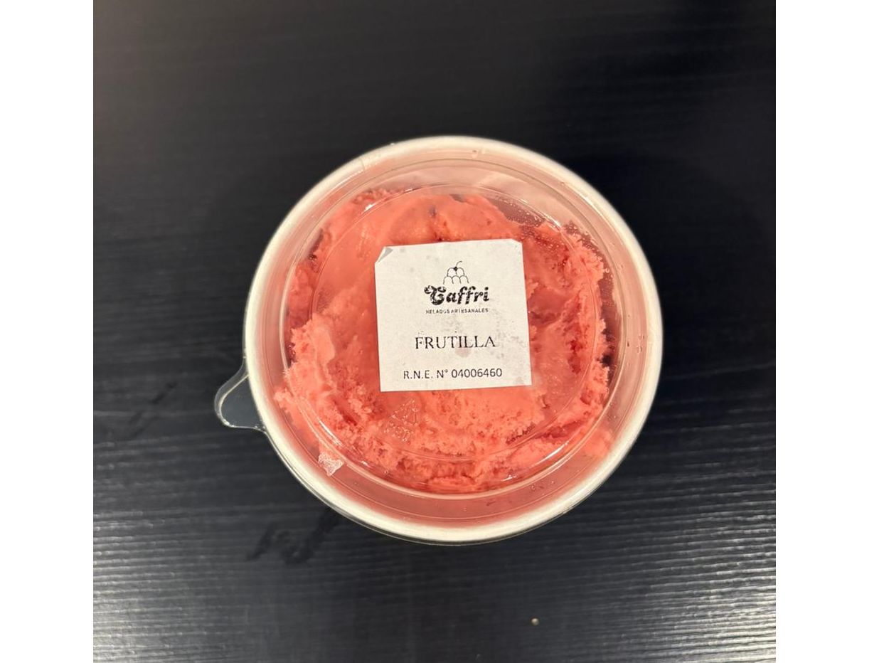 HELADO ARTESANAL CAFFRI FRUTILLA 250 GRS