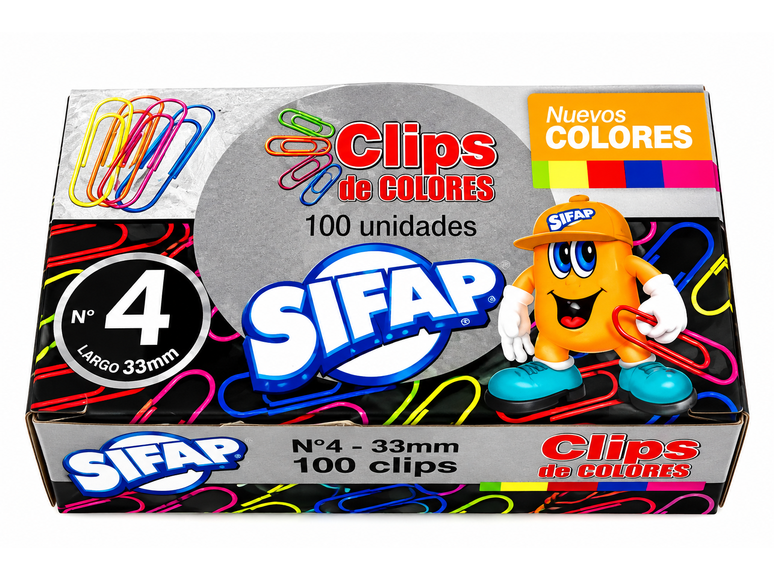 CLIPS N 4 COLORES SIFAP