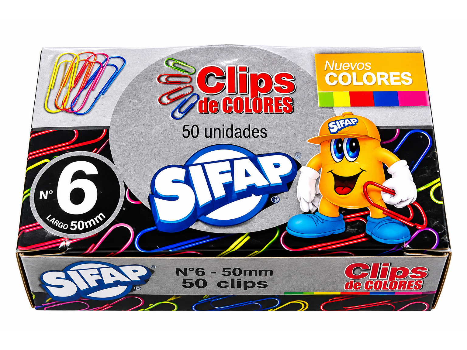 CLIPS N 6 COLORES SIFAP