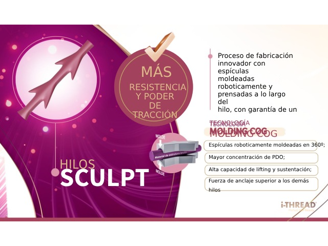 Hilos Espiculados Sculpt 19g x 70mm x 162mm x 10u de hilos