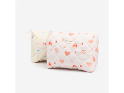 porta cosmetico con corazones
