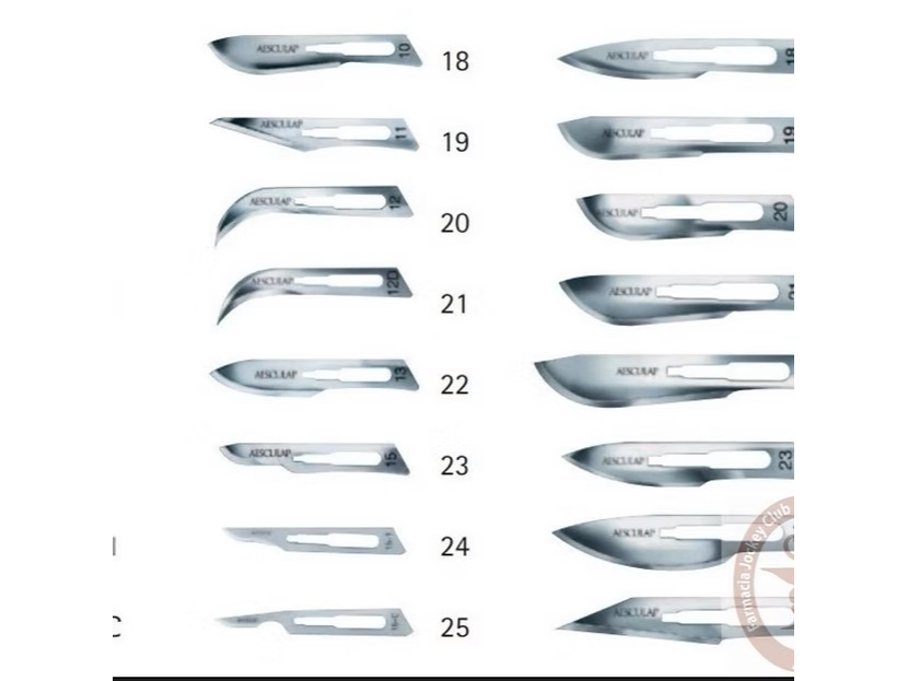 Hoja De Bisturí N°10 Al 24 X 100 Unidades