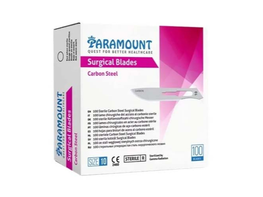 Bisturí Quirúrgico Paramount N°10 Caja de 100u