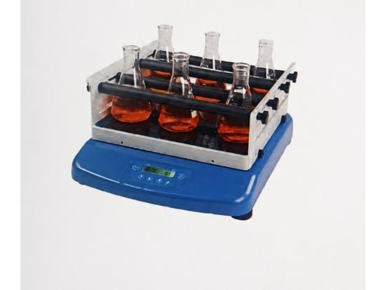 Plataforma universal de 4 barras ajustables para diversos tipos de frascos y/ó recipientes, para agitadores Numak modelos OS2.