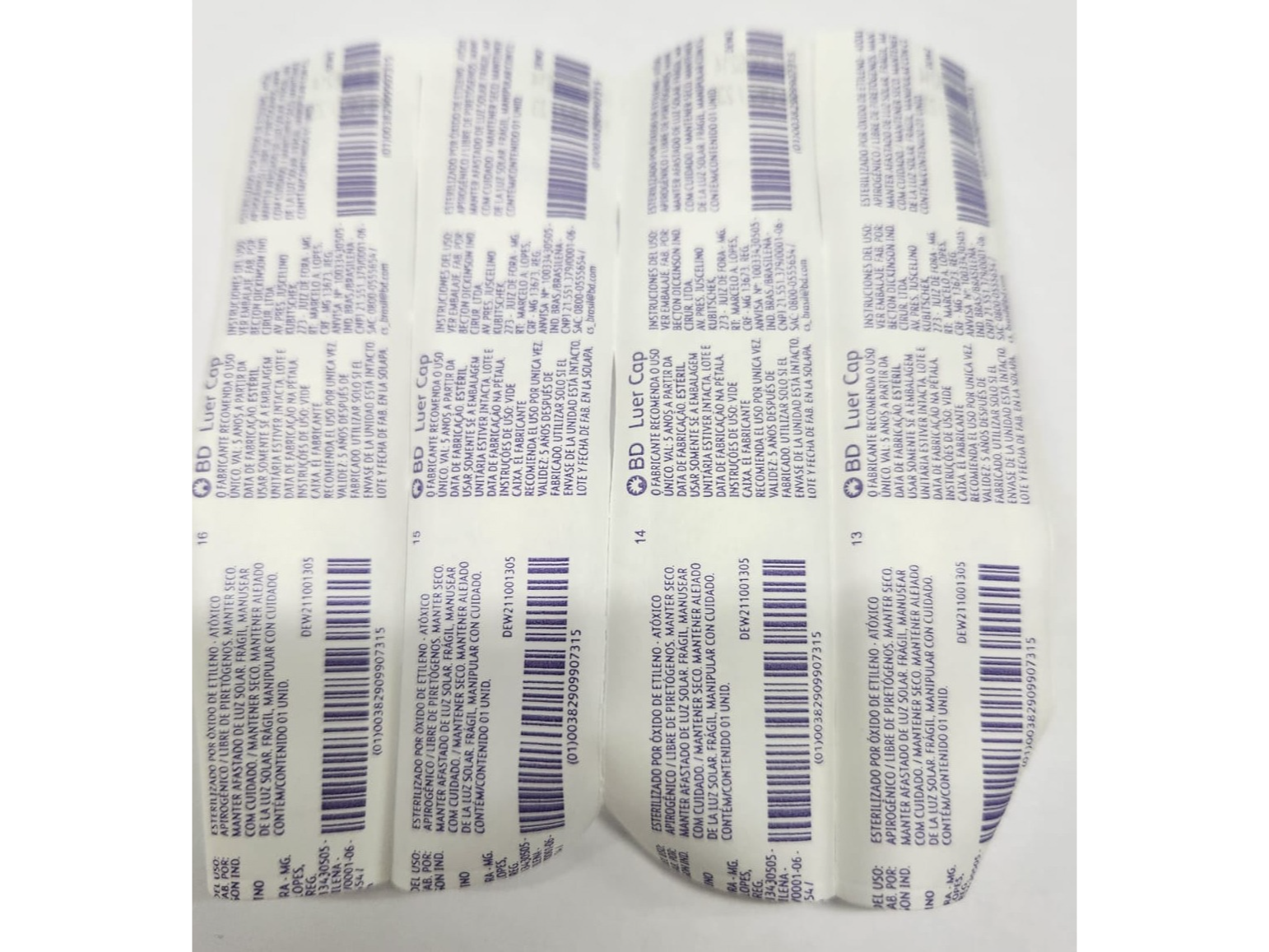 Tapon Esteril Para Jeringas x 50u BD