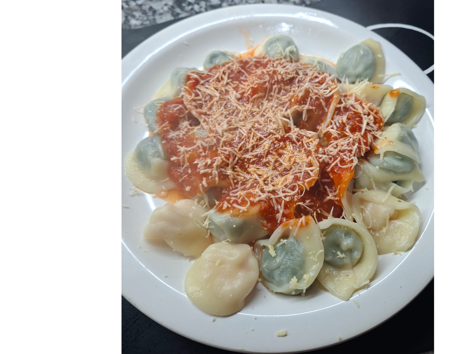 Capelettis jamon muzza