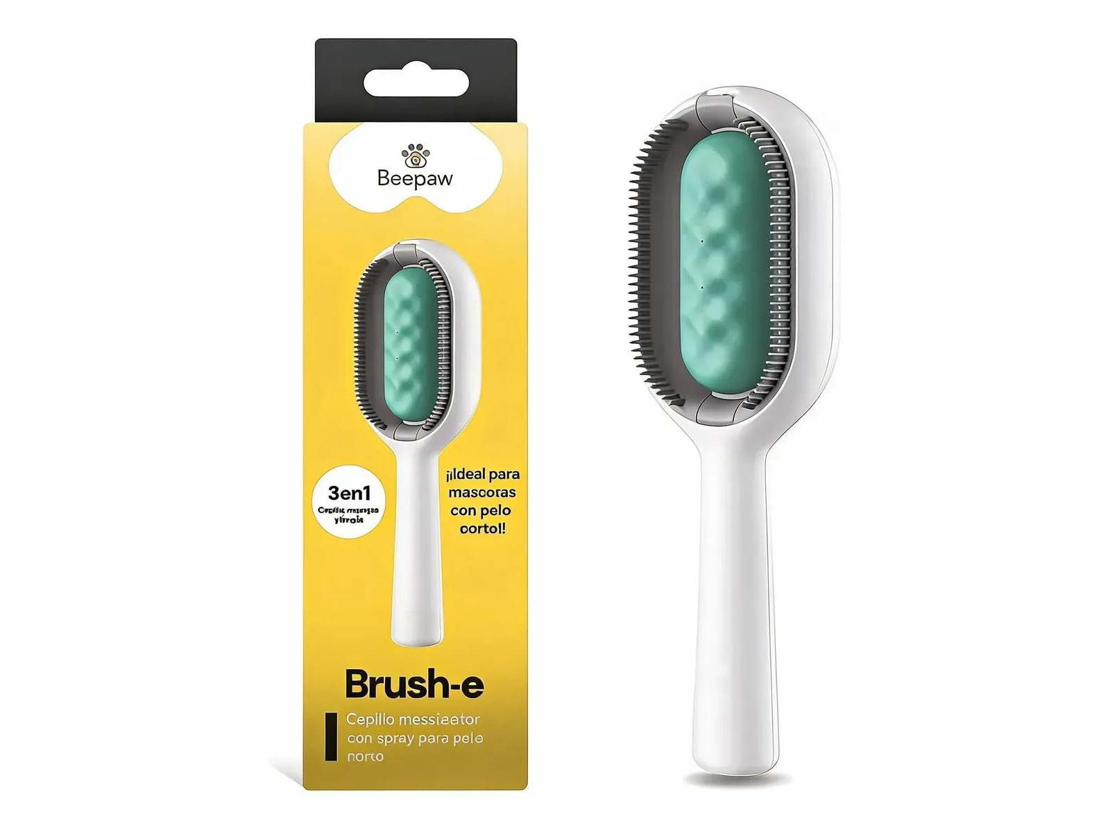 Cepillo Beepaw Brush-E pelo corto