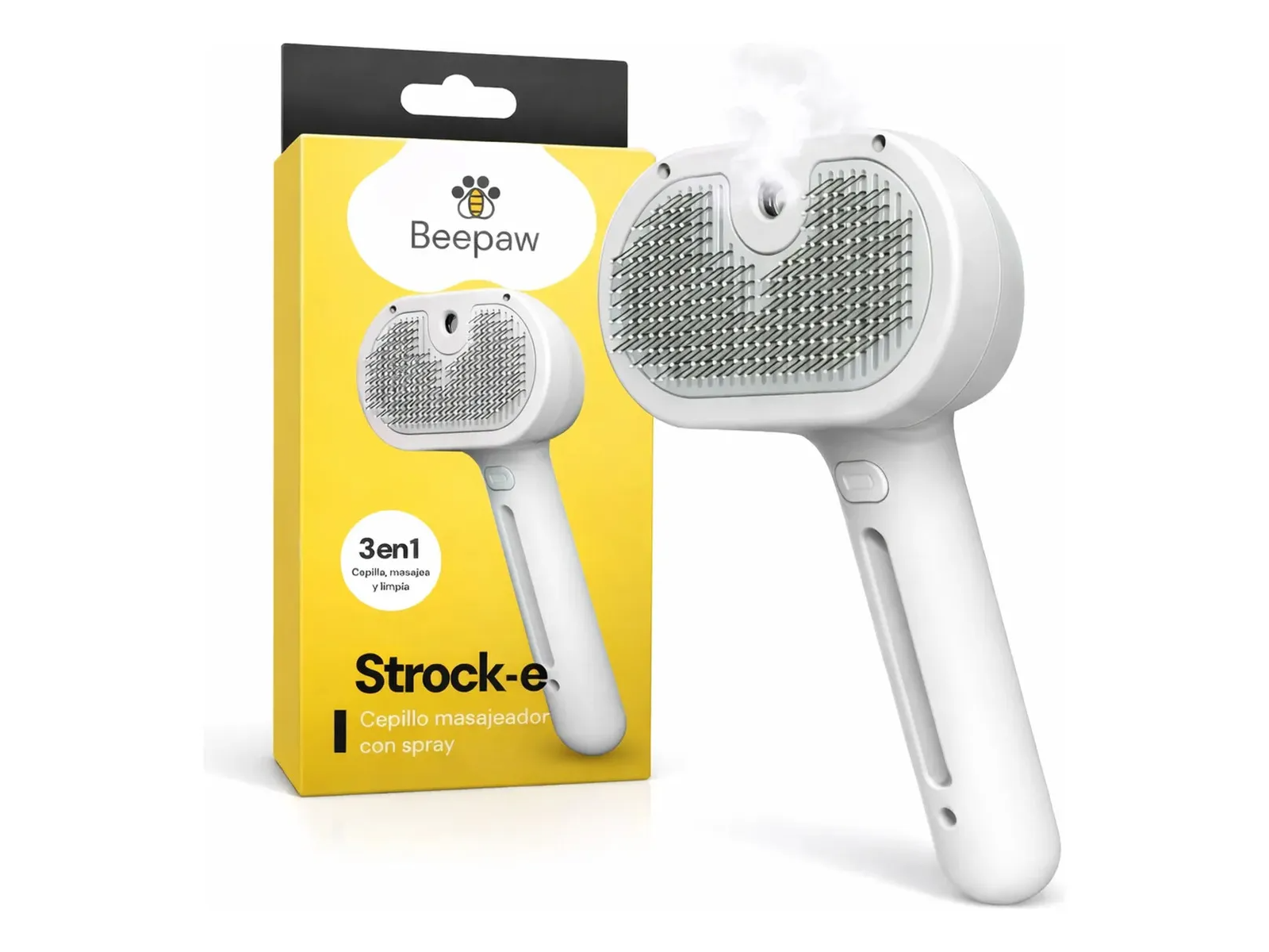 Cepillo con vapor y cardina Beepaw Strock-E