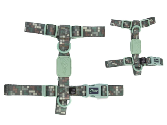 Ajustable Dog H Harness Mint Green