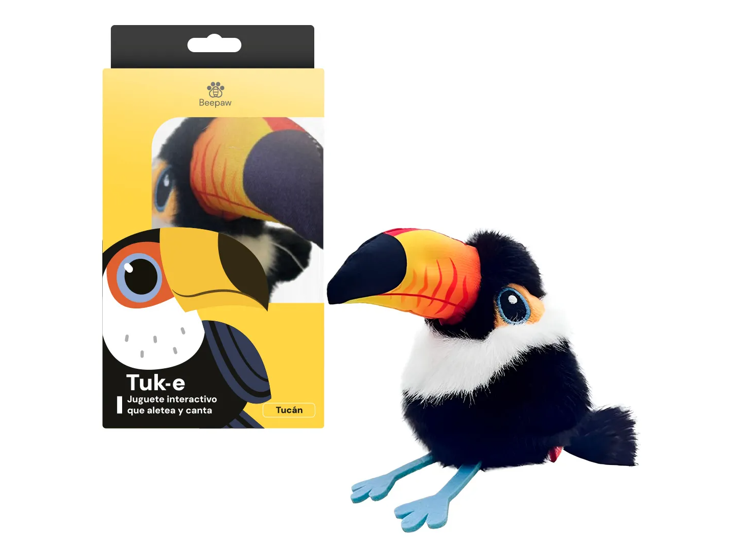 Juguete peluche tucán inteligente Beepaw Tuk-E