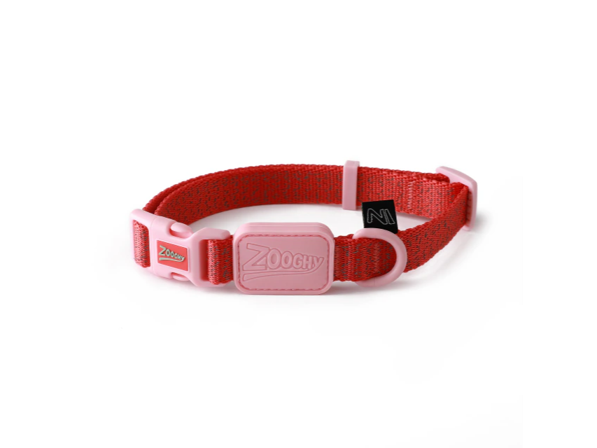 Dog Collar Glow Walk Pink