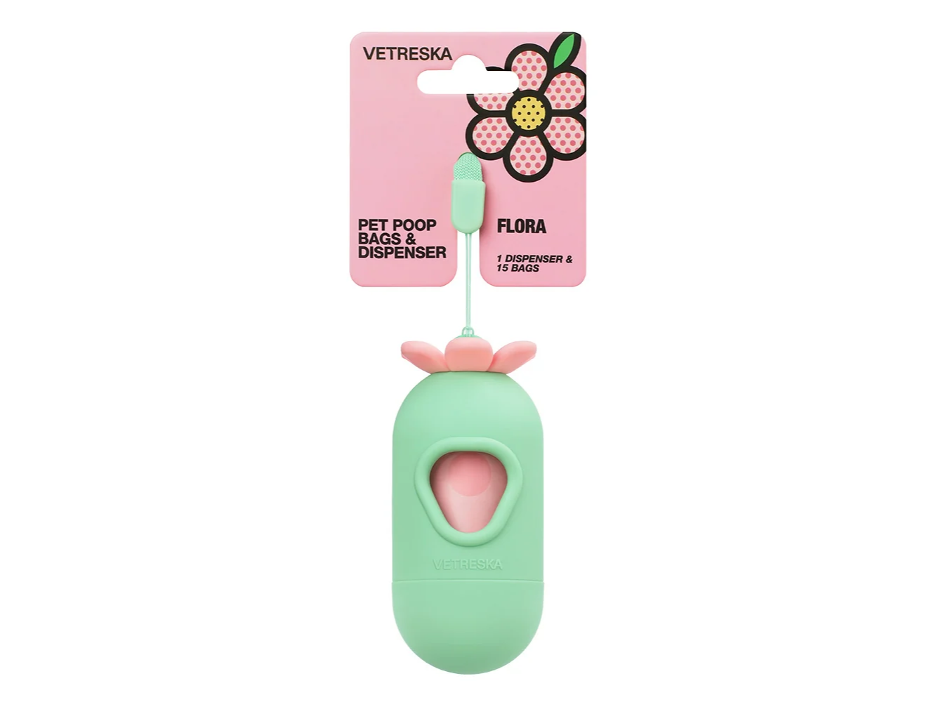 Vetreska flor porta rollo bolsa