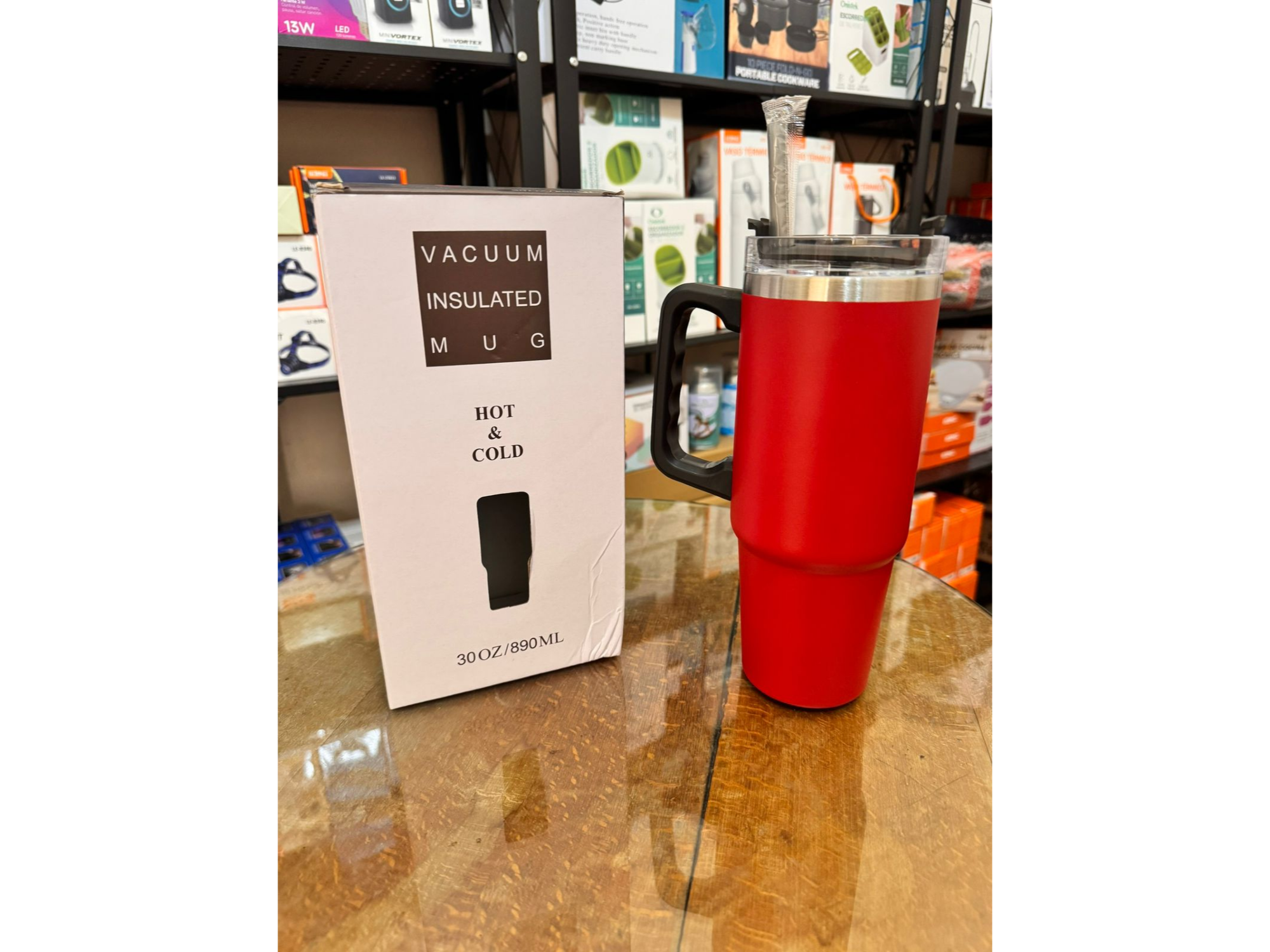VASO TERMICO CON POPOTE 890ML