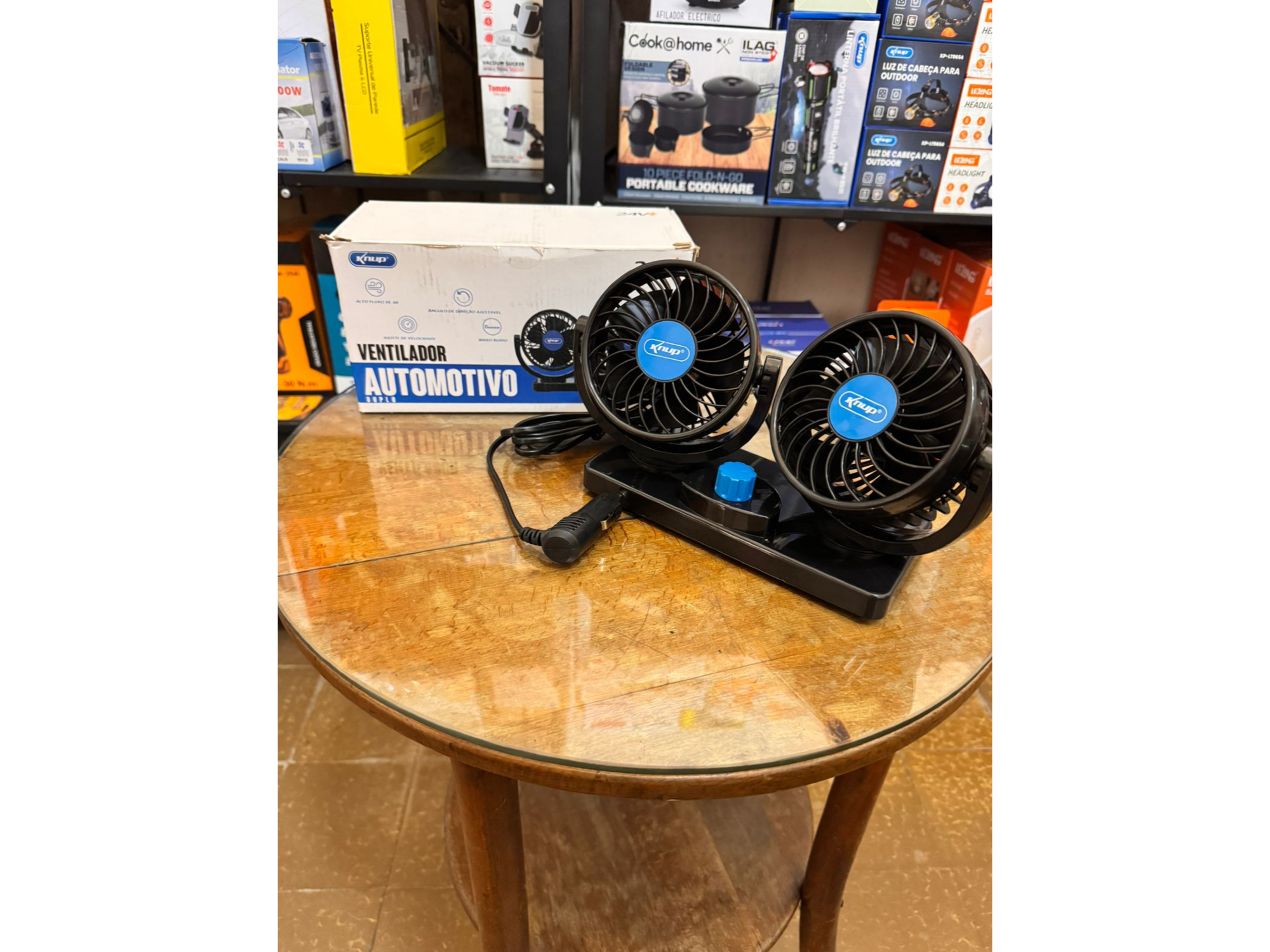 VENTILADOR DOBLE DE AUTO 21V