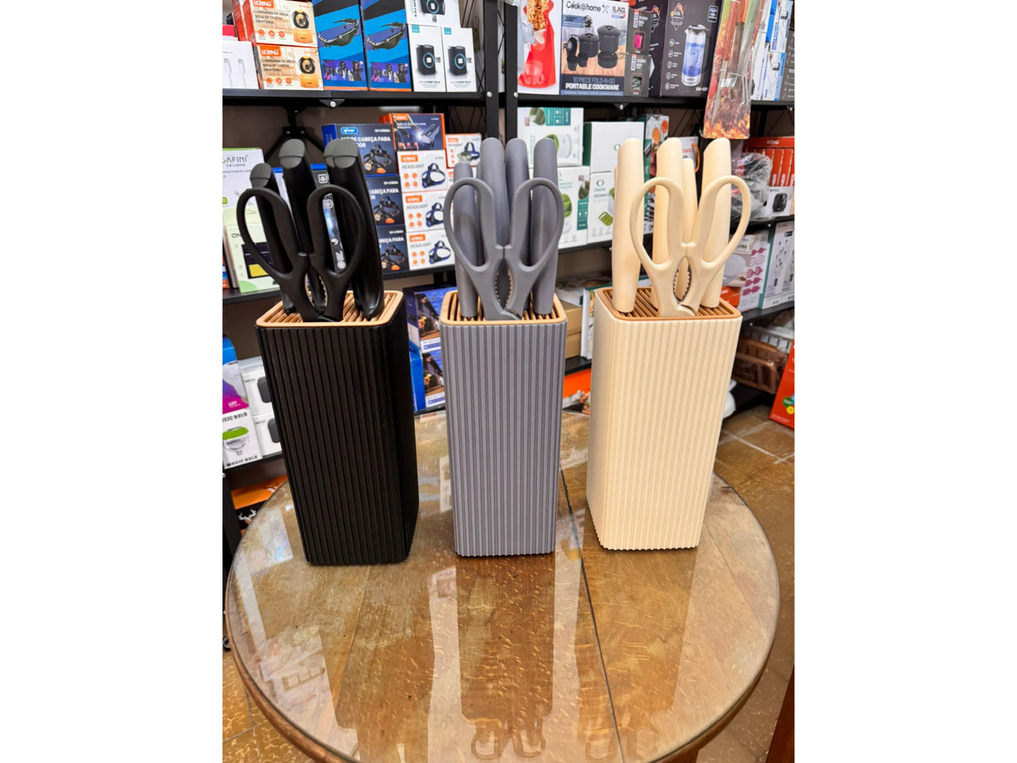 SET DE CUCHILLOS CON ORGANIZADOR