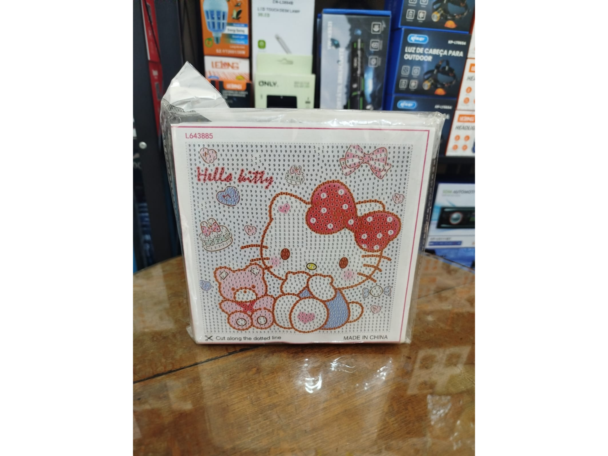 GLITERS Y CUADRO HELLO KITTY