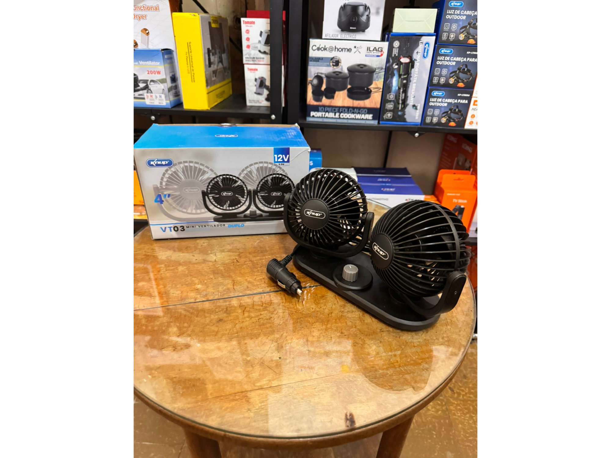 VENTILADOR DOBLE DE AUTO 12V