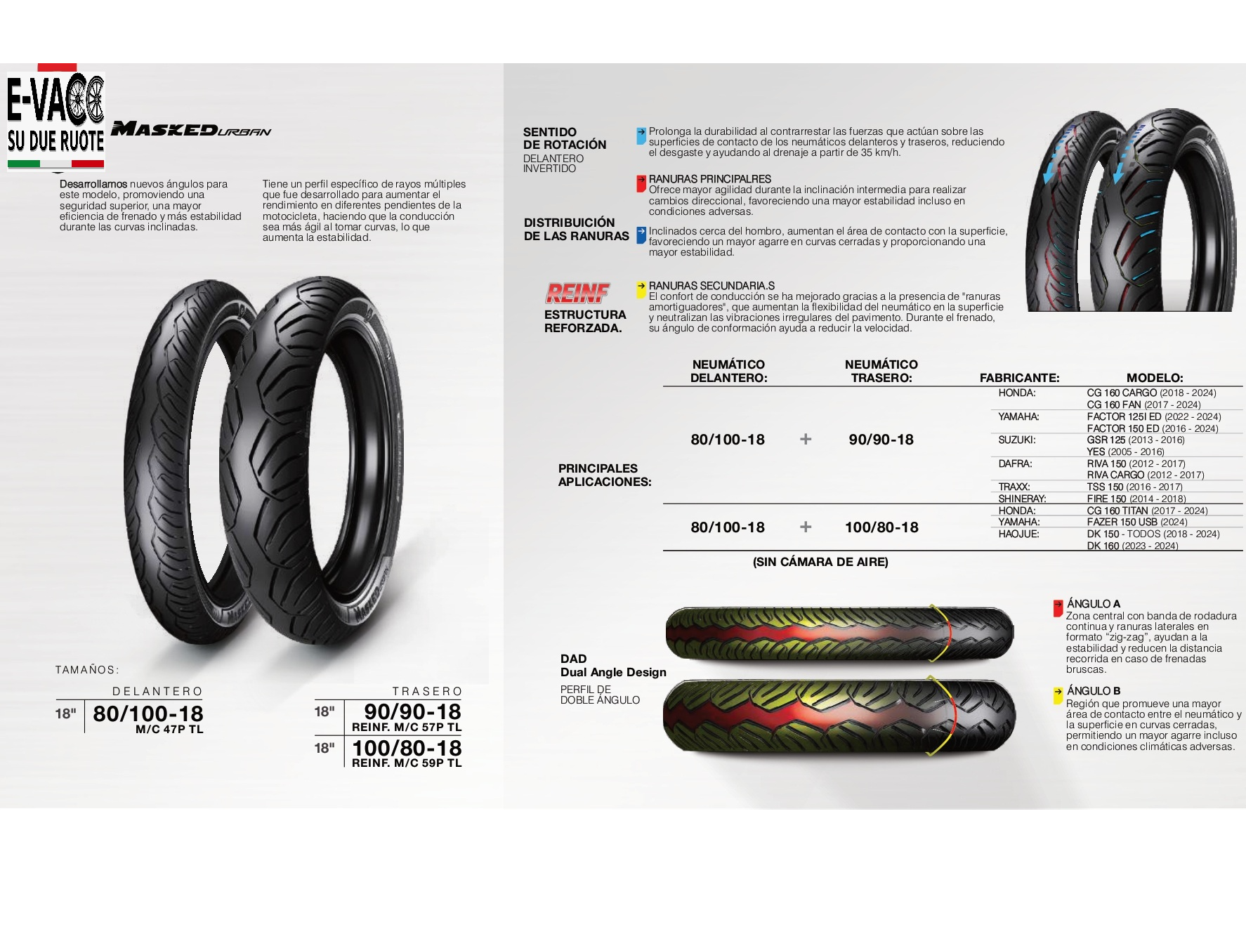 CUBIERTA MASKED URBAN  100/80-18