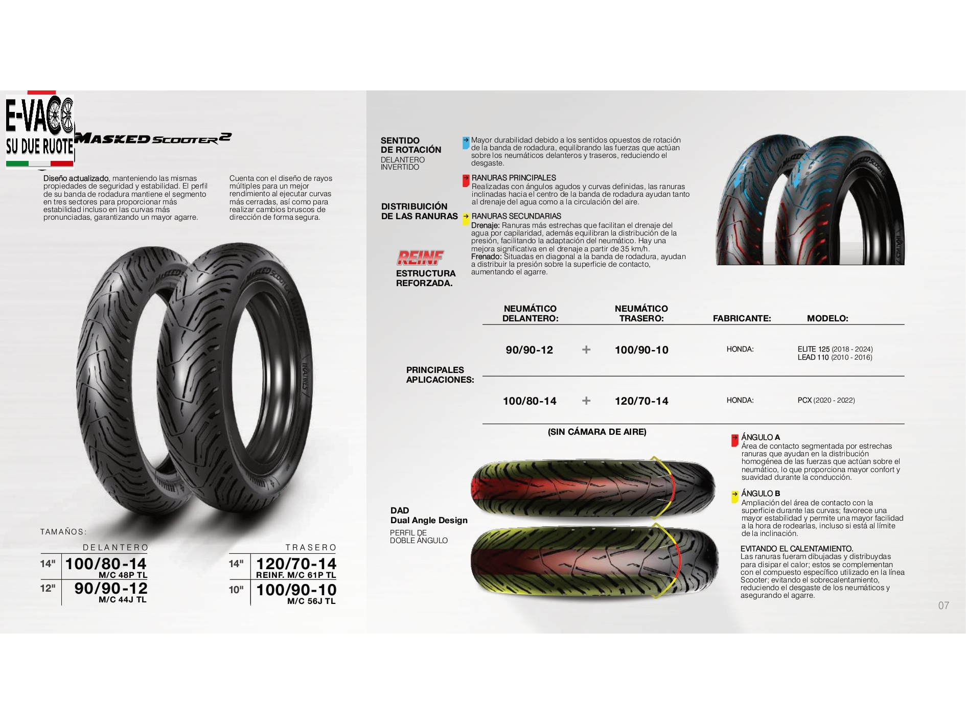 CUBIERTA MASKED MASKED  100/90-10 SCOOTER