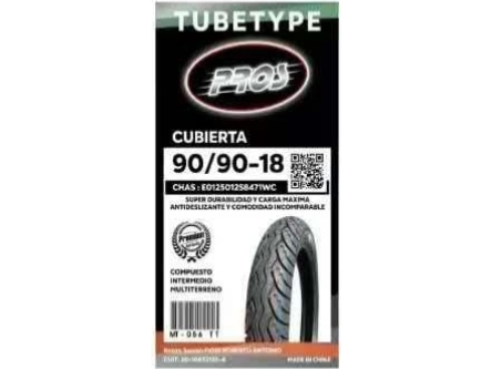 Cubiertas fiori pross MT-056 TT 90/90-18 PISTA