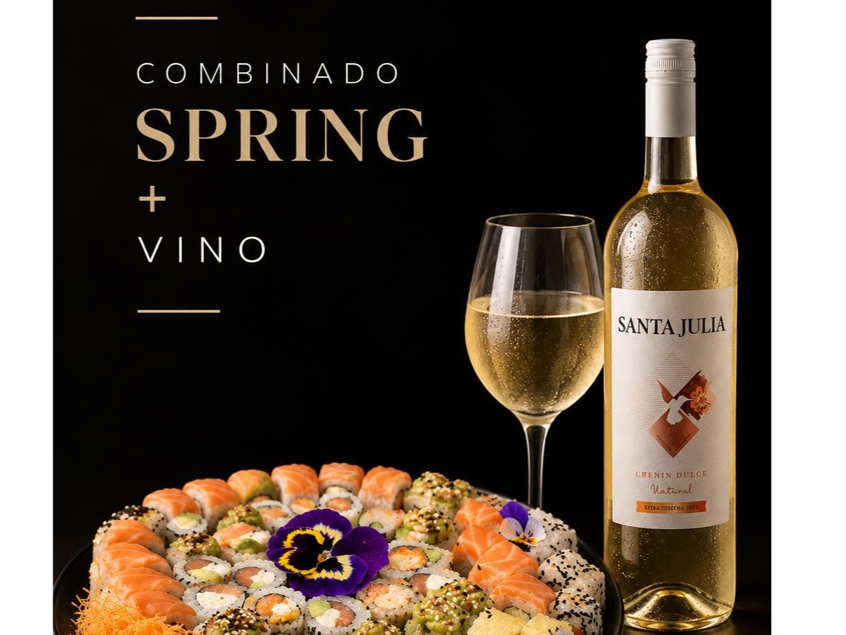 Combinado SPRING + Vino S. Julia Chenin dulce750ml