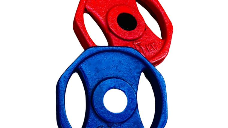 Discos hexagonales (pintados)