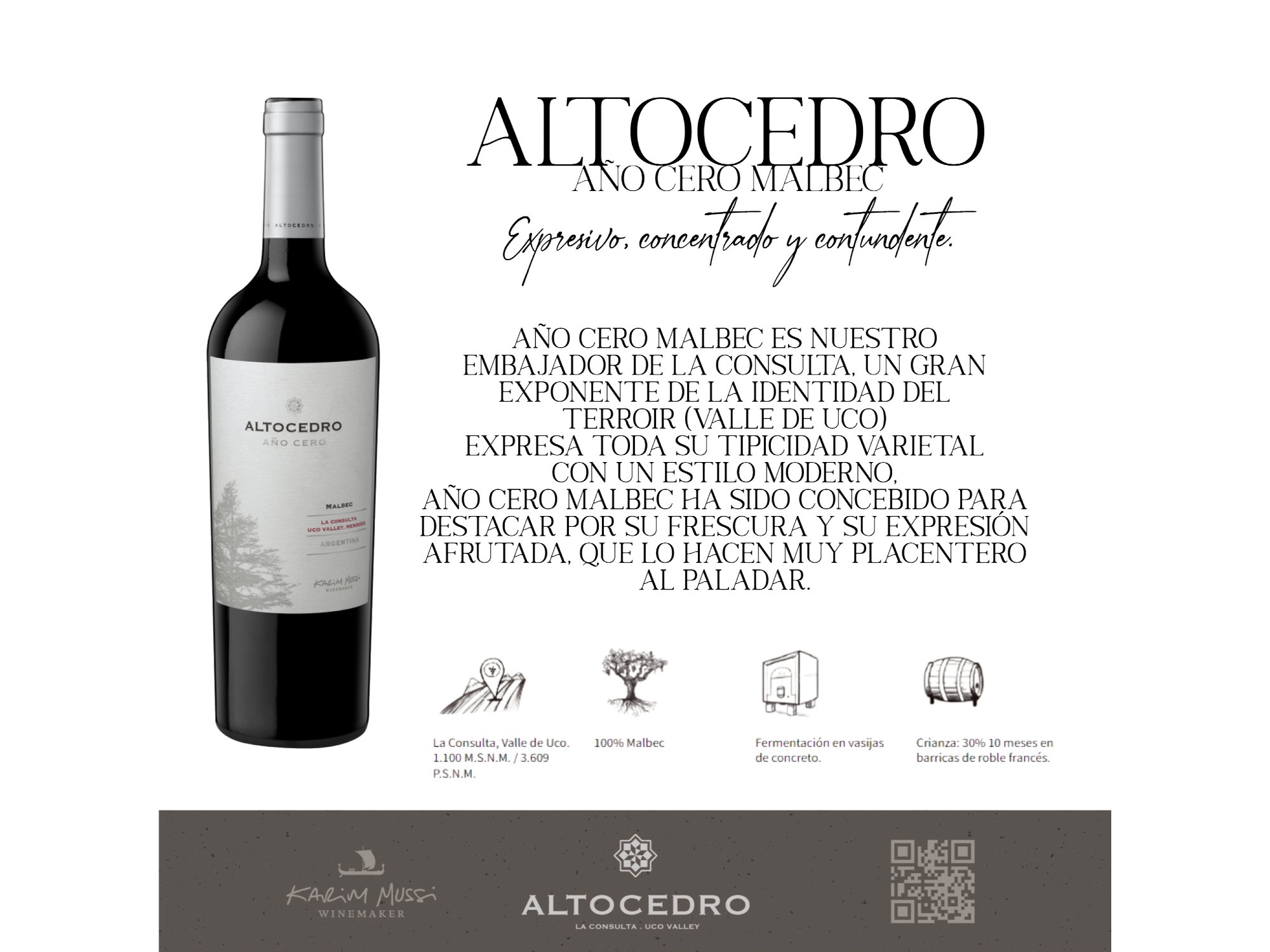 Altocedro año cero malbec