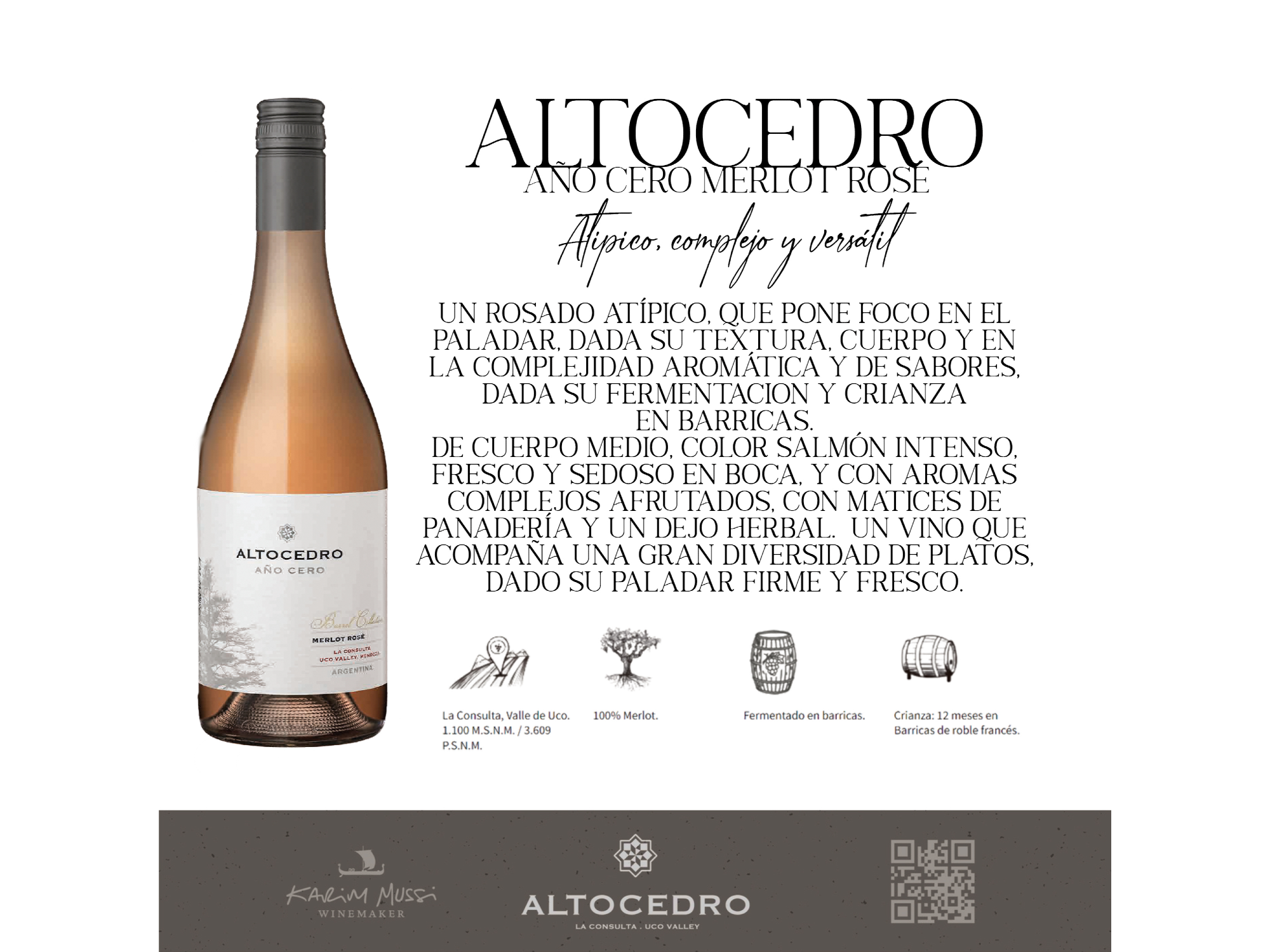 Altocedro Merlot barrel select