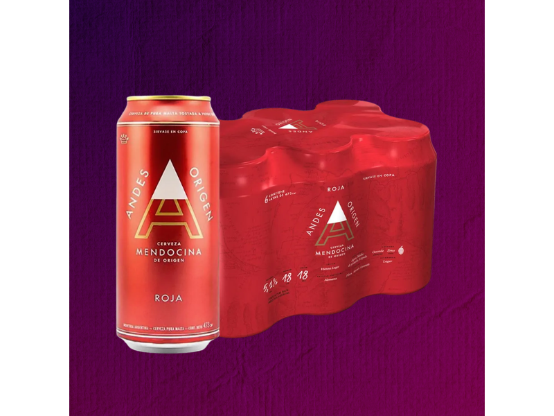 PACK ANDES ROJA x 6
