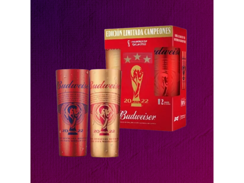 2 Vasos Budweiser
