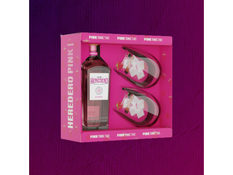 BOX HEREDERO PINK + 2 VASOS