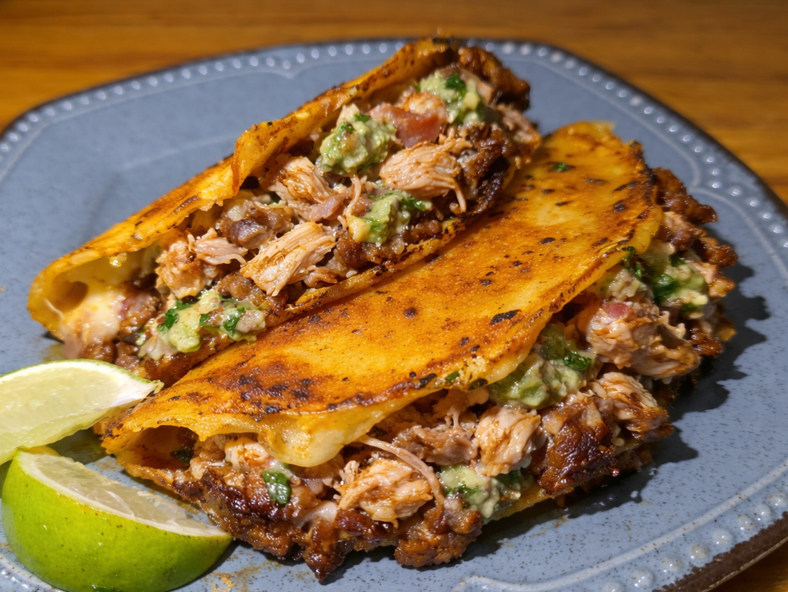 Quesadilla Maiz de Pollo con Palta