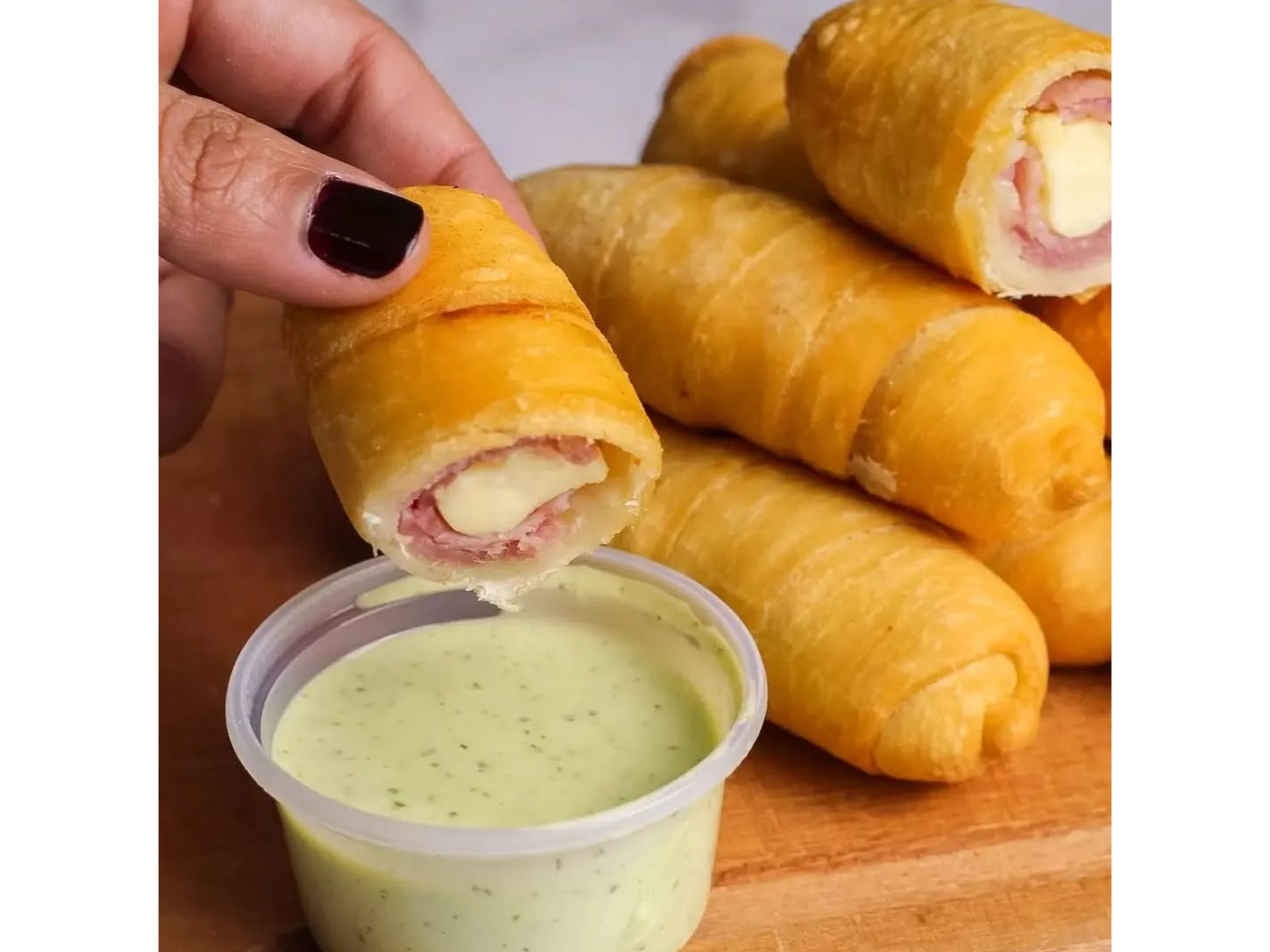 6 Tequeños Jamón y Queso