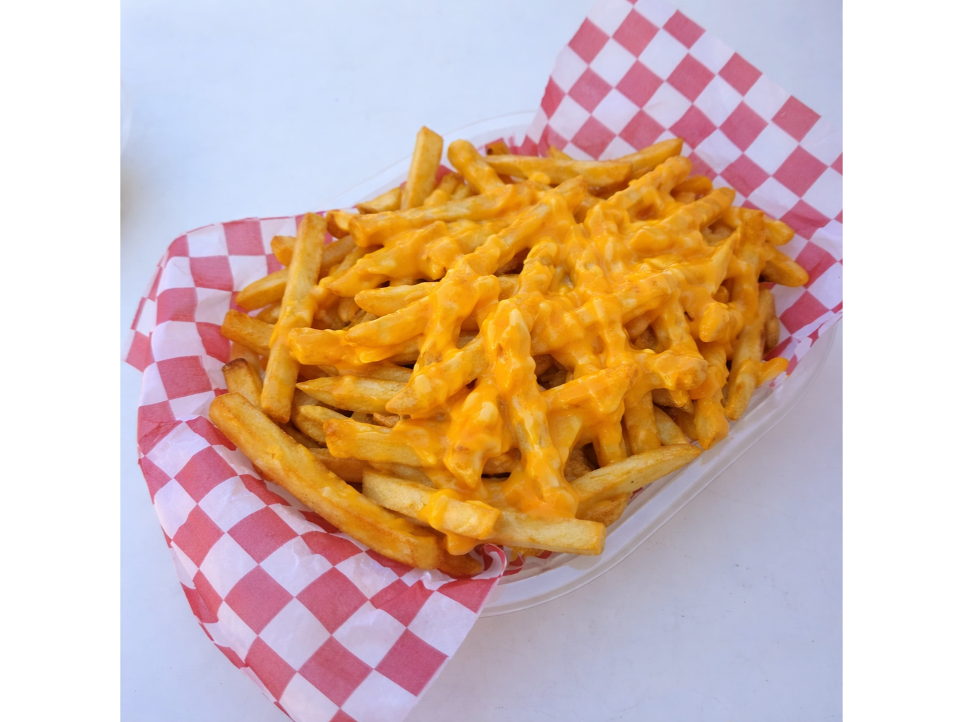 Papas fritas con cheddar grandes