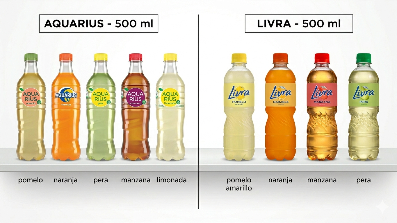 AGUAS SABORIZADAS DE 500 ML