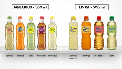 AGUAS SABORIZADAS DE 500 ML