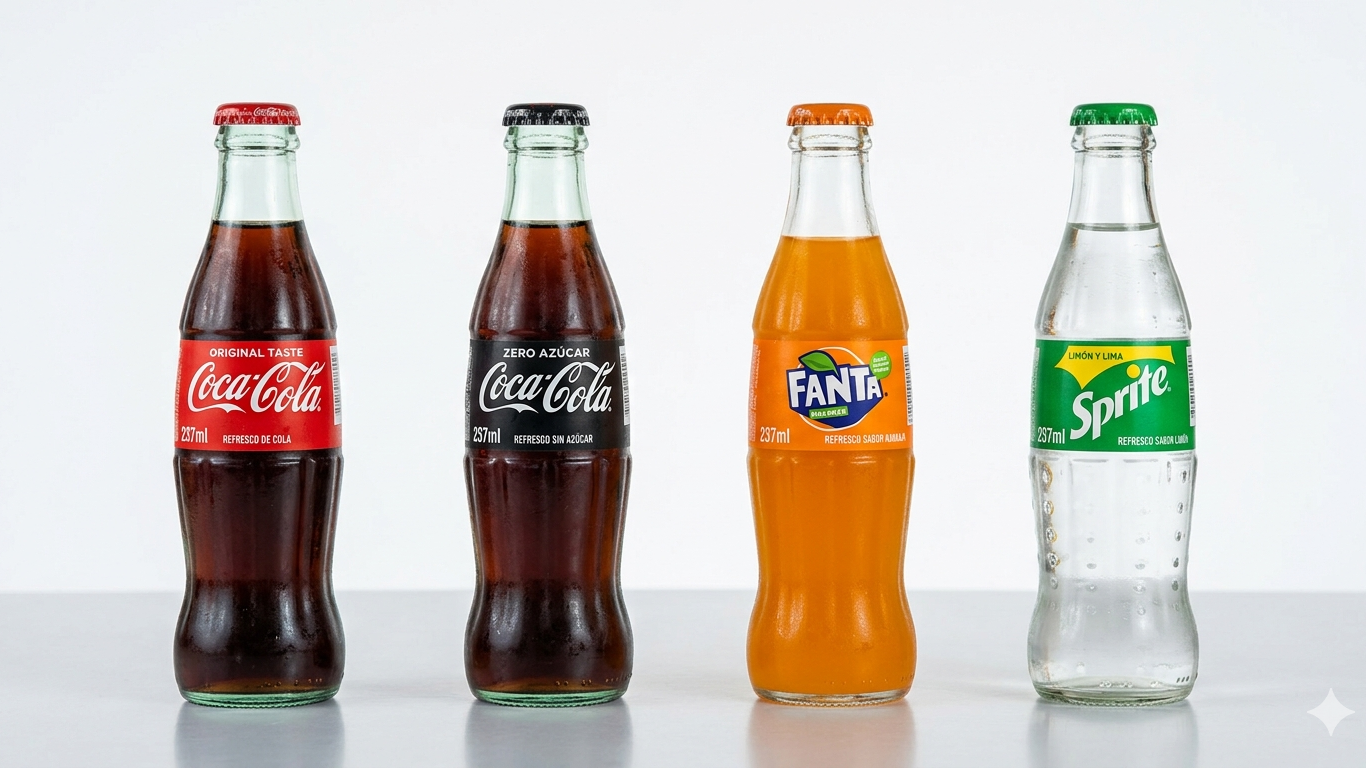 GASEOSAS DE 237 ML (ENVASE DE VIDRIO DESCARTABLE)
