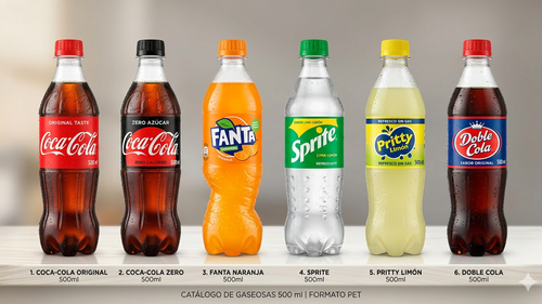 GASEOSAS DE 500ML