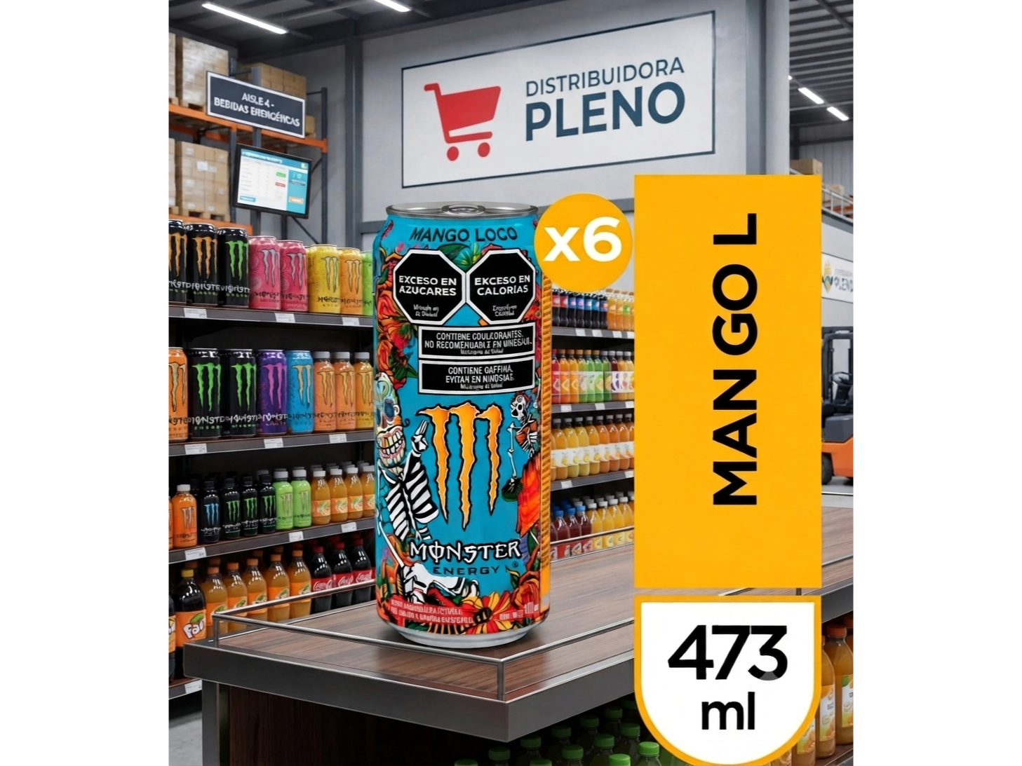 MONSTER MANGO LOCO 473 ML PACK X 6