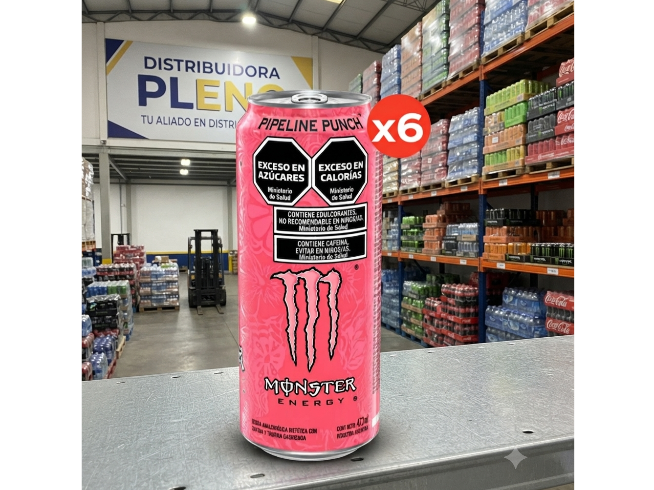 MONSTER PIPELINE PUNCH 473 ML PACK X 6