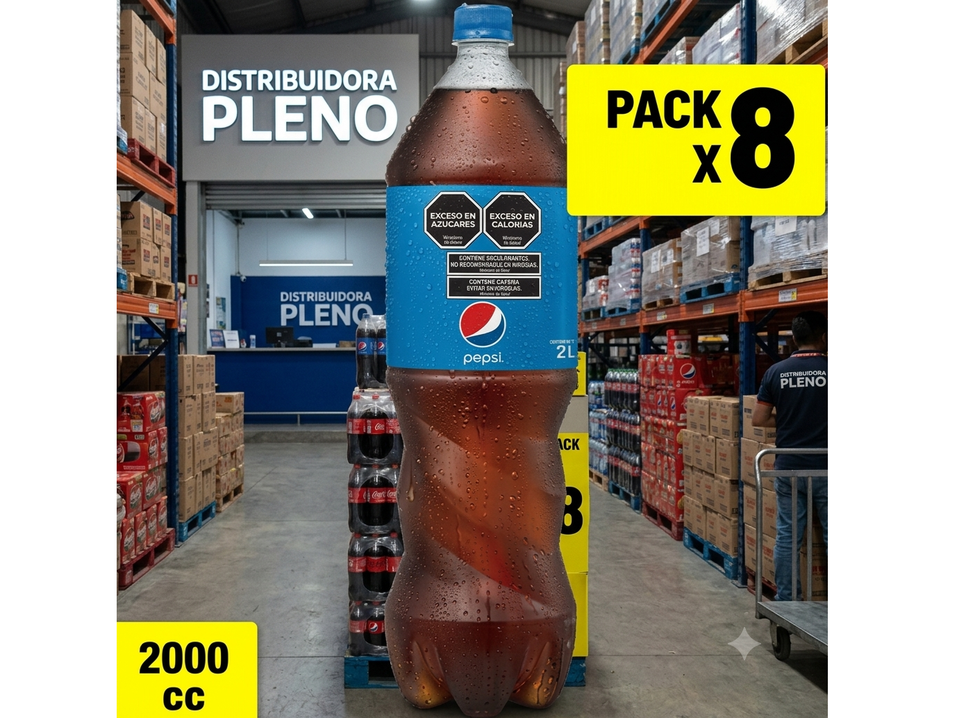PEPSI 2.25 LT PACK X 8
